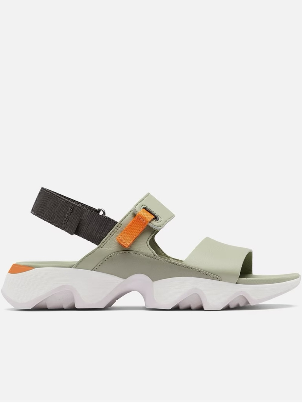 SOREL Green and Orange Slingback Sandals